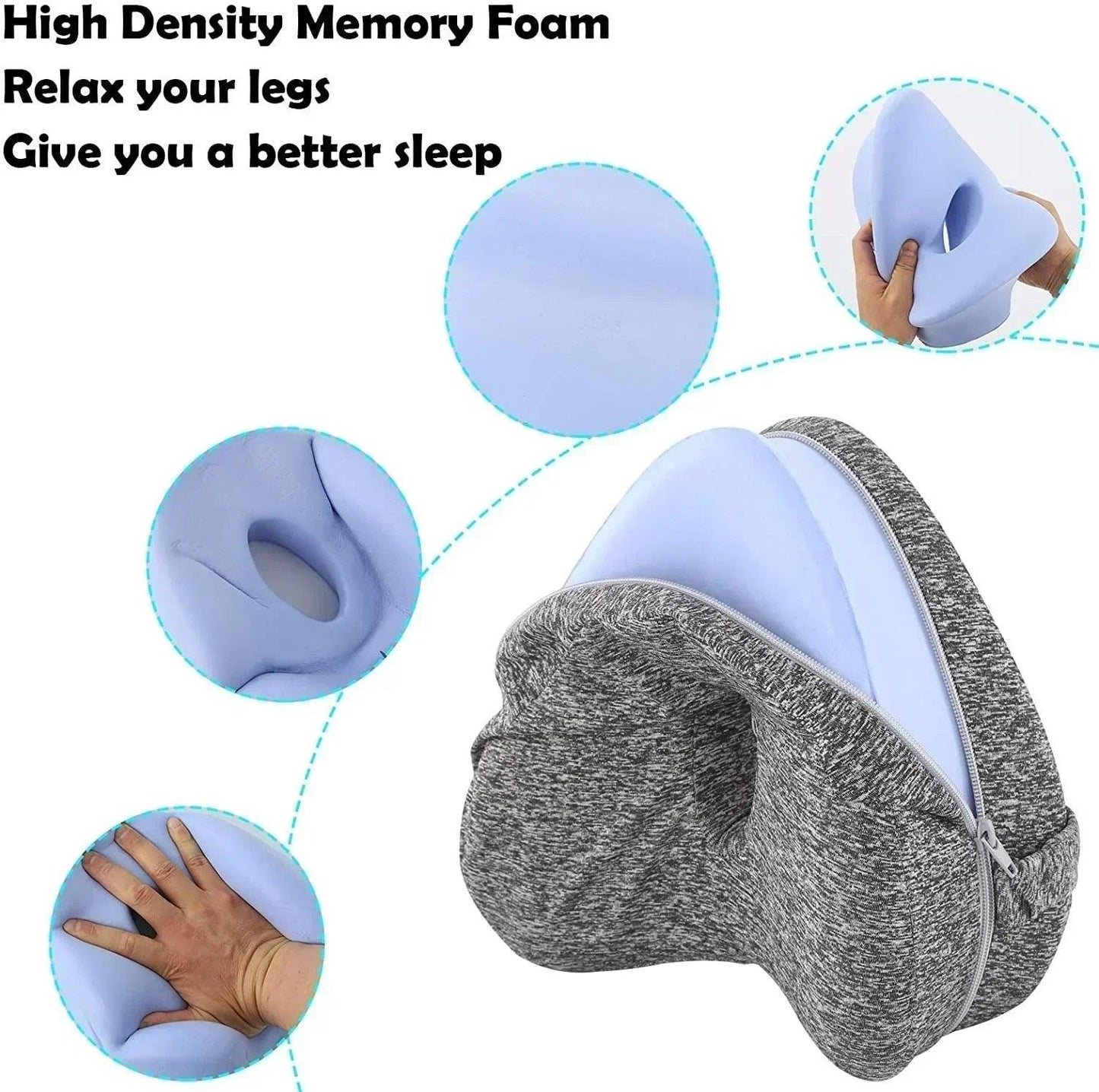 HeartSculpt Memory Foam Knee Pillow