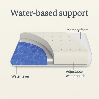 HydroAlign Memory Foam Water Pillow
