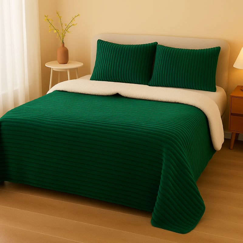 CloudStripe Sherpa Comforter Set
