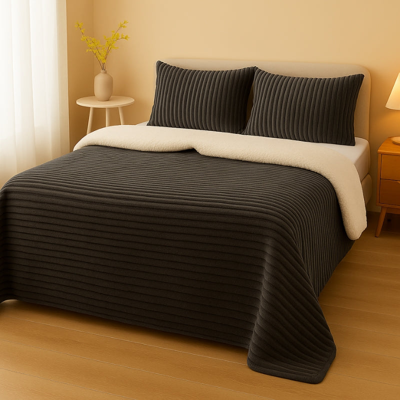 CloudStripe Sherpa Comforter Set