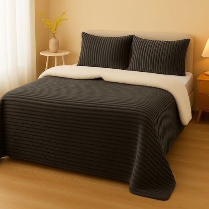 CloudStripe Sherpa Comforter Set