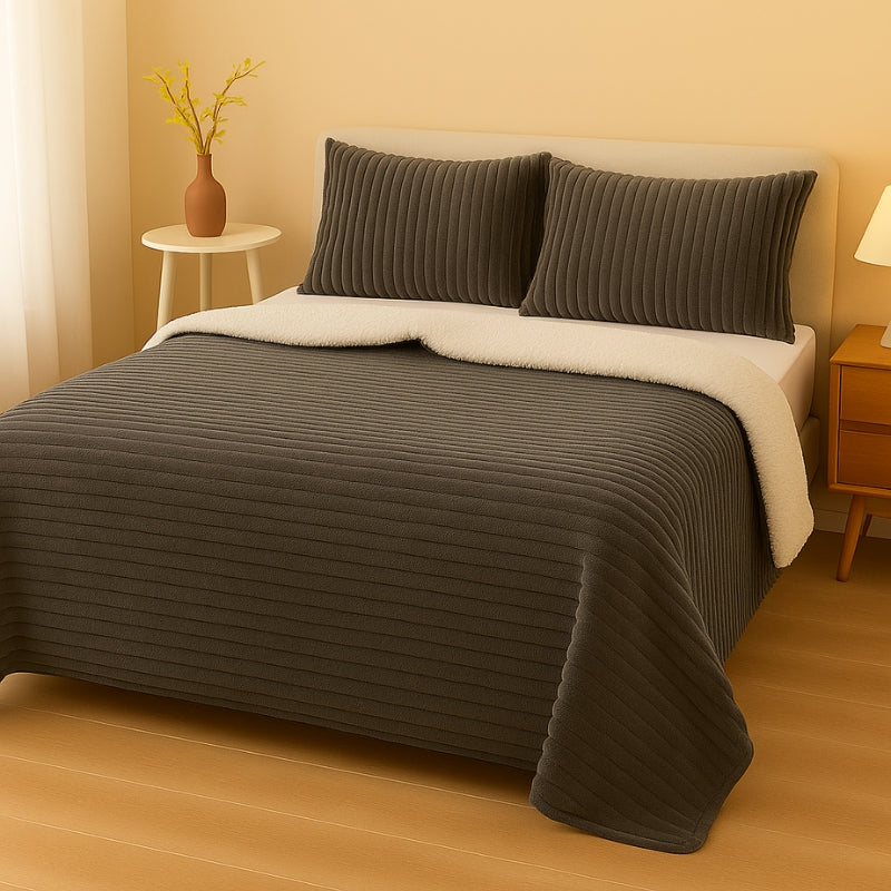 CloudStripe Sherpa Comforter Set
