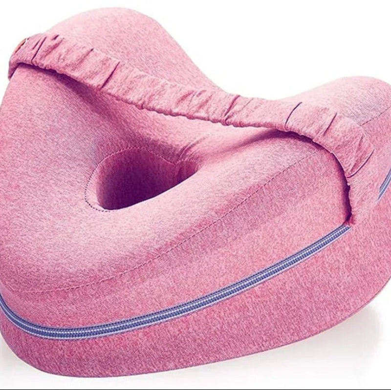Pink baby seat with a white background