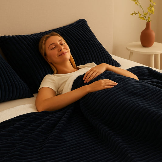 CloudStripe Sherpa Comforter Set
